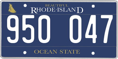 RI license plate 950047