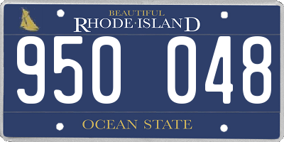 RI license plate 950048