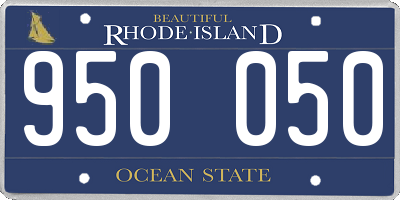 RI license plate 950050