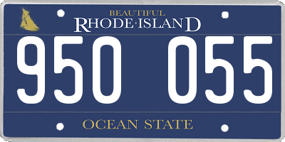 RI license plate 950055