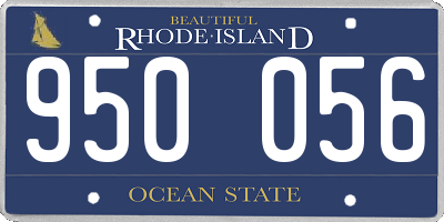 RI license plate 950056