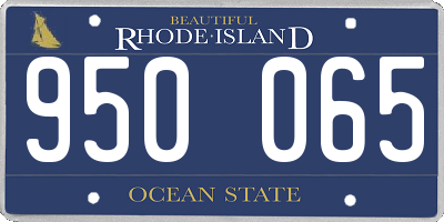 RI license plate 950065