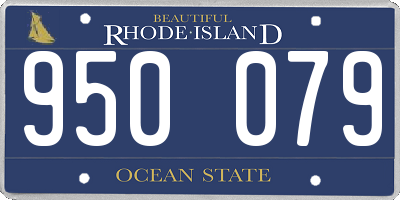 RI license plate 950079