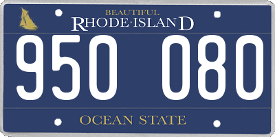 RI license plate 950080