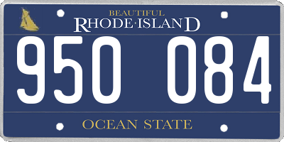 RI license plate 950084