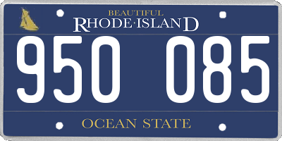 RI license plate 950085