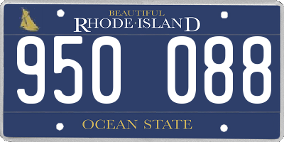 RI license plate 950088