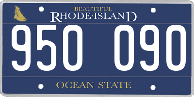 RI license plate 950090