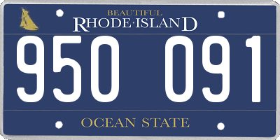 RI license plate 950091