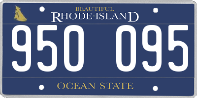RI license plate 950095