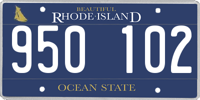 RI license plate 950102