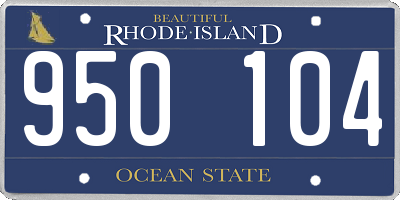 RI license plate 950104