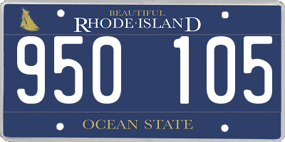 RI license plate 950105