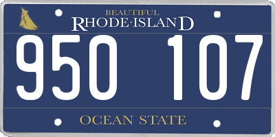 RI license plate 950107