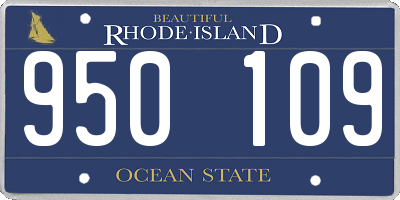 RI license plate 950109
