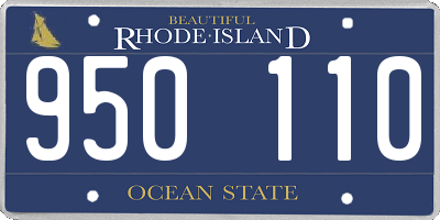 RI license plate 950110