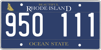 RI license plate 950111