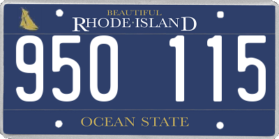RI license plate 950115