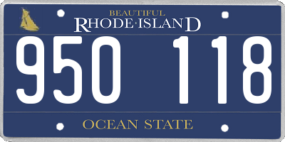 RI license plate 950118