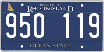 RI license plate 950119