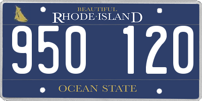 RI license plate 950120