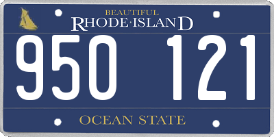RI license plate 950121
