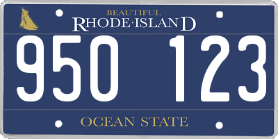 RI license plate 950123