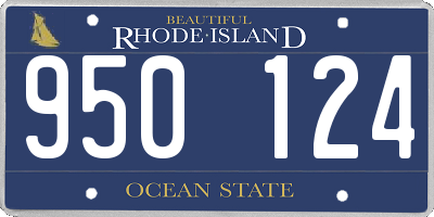 RI license plate 950124