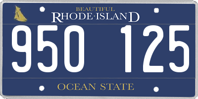 RI license plate 950125