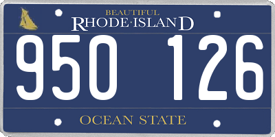 RI license plate 950126