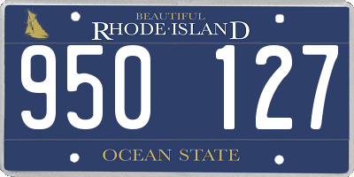 RI license plate 950127