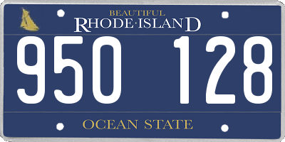 RI license plate 950128