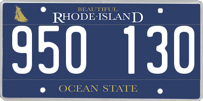 RI license plate 950130