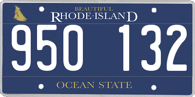 RI license plate 950132