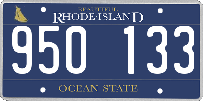 RI license plate 950133