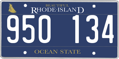 RI license plate 950134