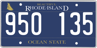 RI license plate 950135