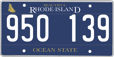 RI license plate 950139