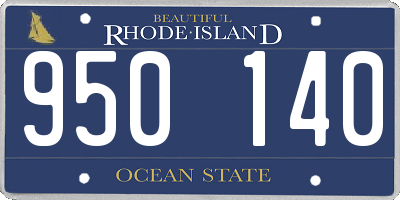 RI license plate 950140