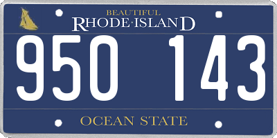 RI license plate 950143