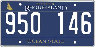 RI license plate 950146
