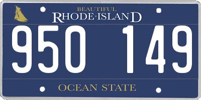 RI license plate 950149