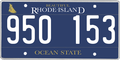 RI license plate 950153
