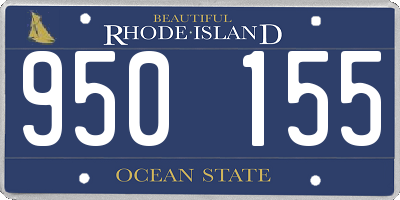 RI license plate 950155