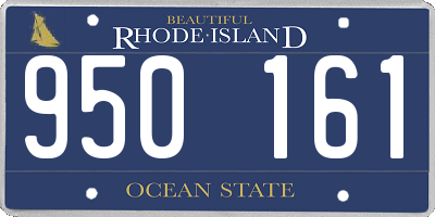 RI license plate 950161