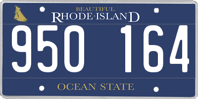 RI license plate 950164