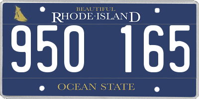 RI license plate 950165