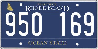 RI license plate 950169