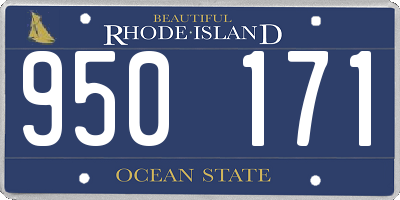 RI license plate 950171