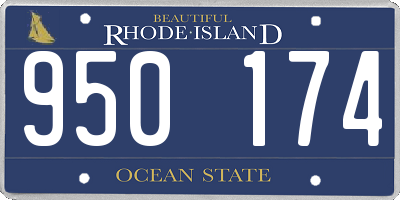 RI license plate 950174